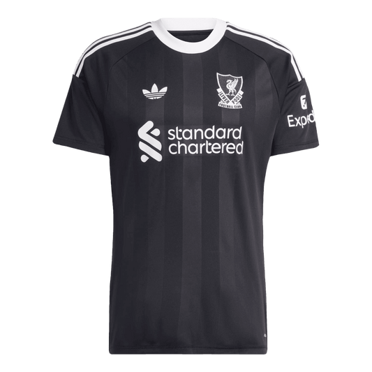 Męska Koszulka Bramkarska Liverpool 2025/26 - Czarny - Topowe Koszulki Pilkarskie Sklep Internetowy