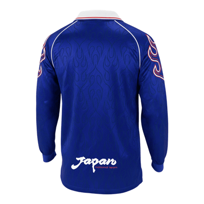 Męska Koszulka Retro Domowa Japan 1998 z Długim Rękawem - World Cup
