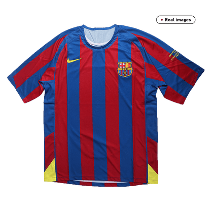 Koszulka Retro Domowa Barcelona 2005/06 - UCL - Topowe Koszulki Pilkarskie Sklep Internetowy