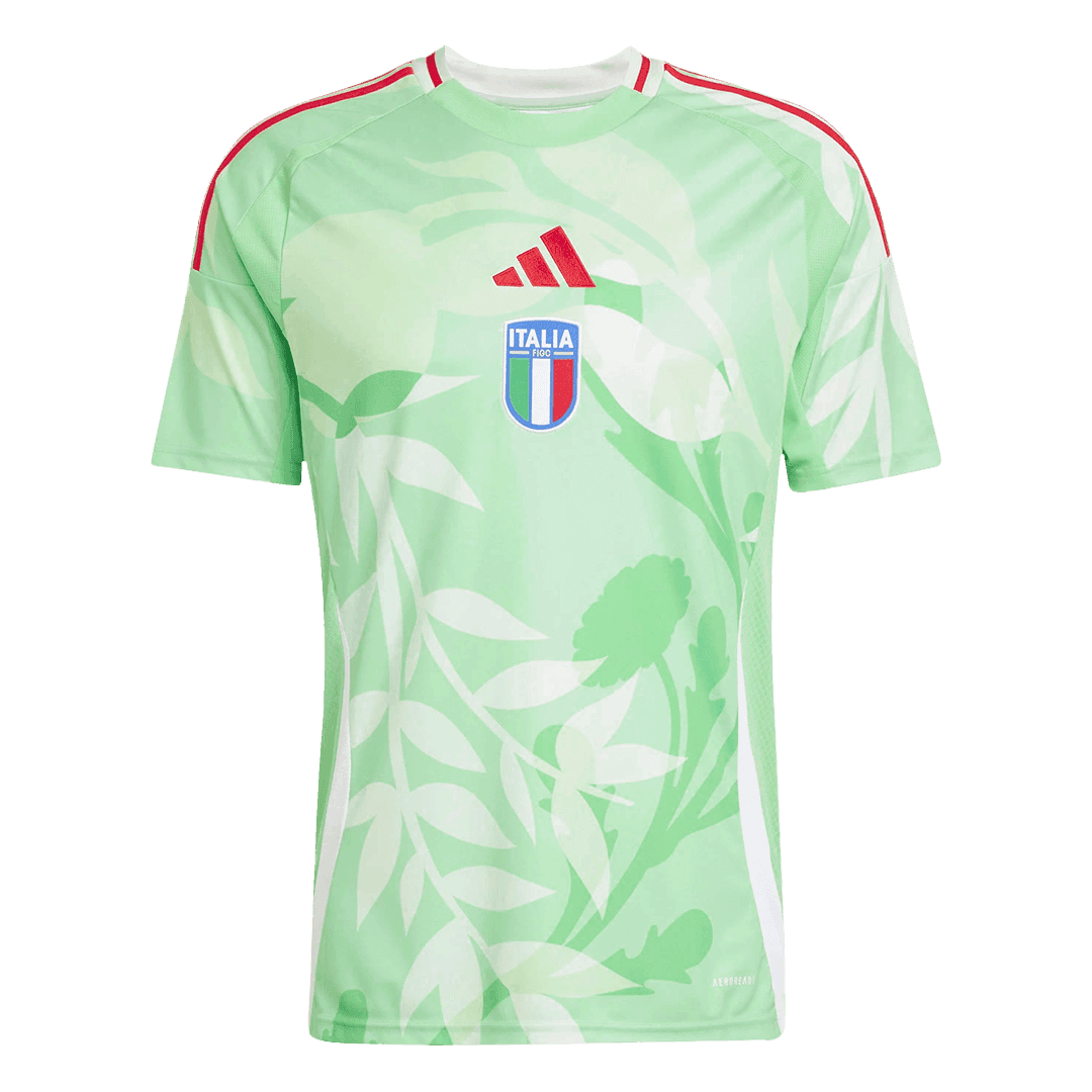 Męska Koszulka Wyjazdowa Włochy 2025 Zielona - Women's Euro - Topowe Koszulki Pilkarskie Sklep Internetowy