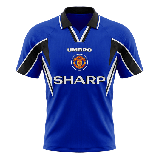 Męska Koszulka Retro Trzecia Wyjazdowa Manchester United 1996/97