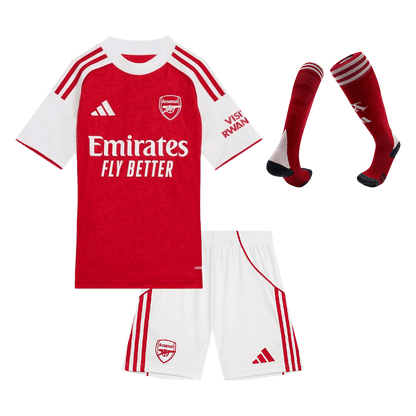 Dziecięcy Zestaw Domowa Arsenal (Koszulka + Spodenki + Skarpety) 2025/26