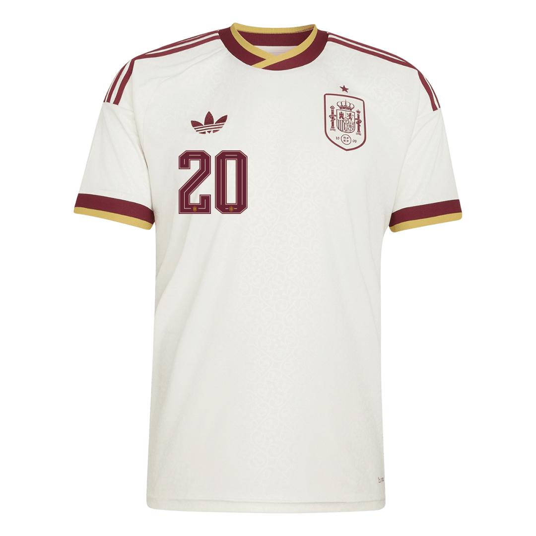 Męska koszulka Hiszpanii wyjazdowa PEDRI #20 - Mundial 2026