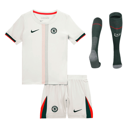 Dziecięcy Zestaw Wyjazdowa Chelsea (Koszulka + Spodenki + Skarpety) 2025/26