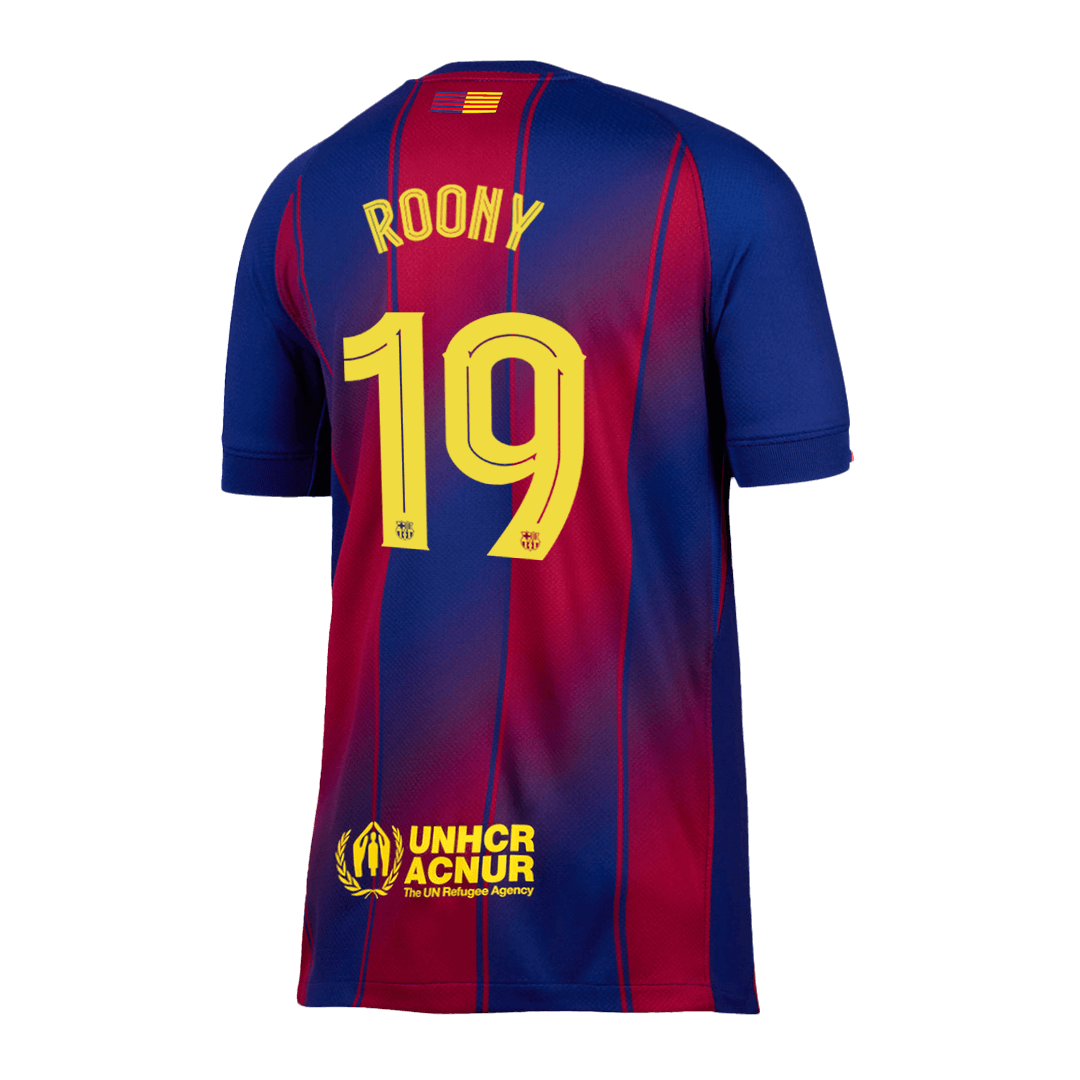 Męska Koszulka Domowa Barcelona ROONY #19 2025/26 - UCL