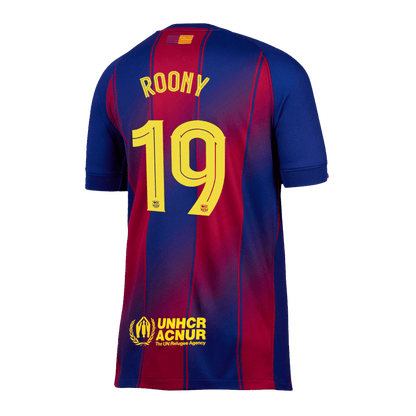 Męska Koszulka Domowa Barcelona ROONY #19 2025/26 - UCL