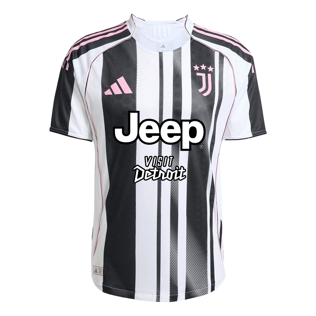 Męska Koszulka Domowa Juventus Wersja Piłkarska 2025/26 - Slim Fit - Topowe Koszulki Pilkarskie Sklep Internetowy