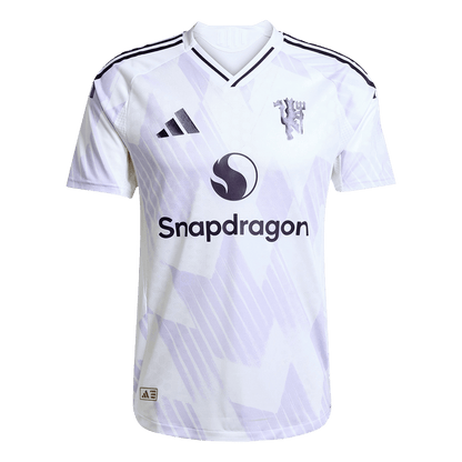 Męska Koszulka Wyjazdowa Manchester United Wersja Piłkarska 2025/26 - Slim Fit - Topowe Koszulki Pilkarskie Sklep Internetowy