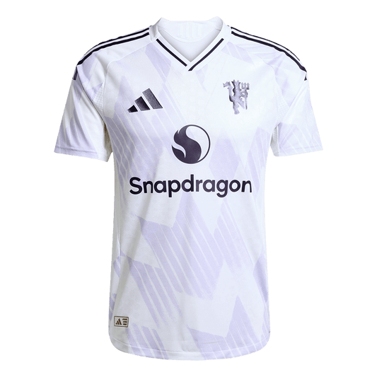 Męska Koszulka Wyjazdowa Manchester United Wersja Piłkarska 2025/26 - Slim Fit - Topowe Koszulki Pilkarskie Sklep Internetowy