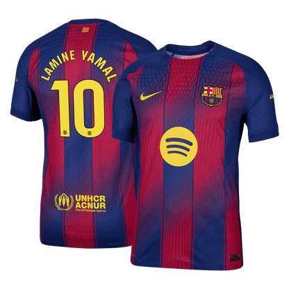 Męska Koszulka Domowa Barcelona LAMINE YAMAL #10 Wersja Piłkarska 2025/26 - Slim Fit - Topowe Koszulki Pilkarskie Sklep Internetowy