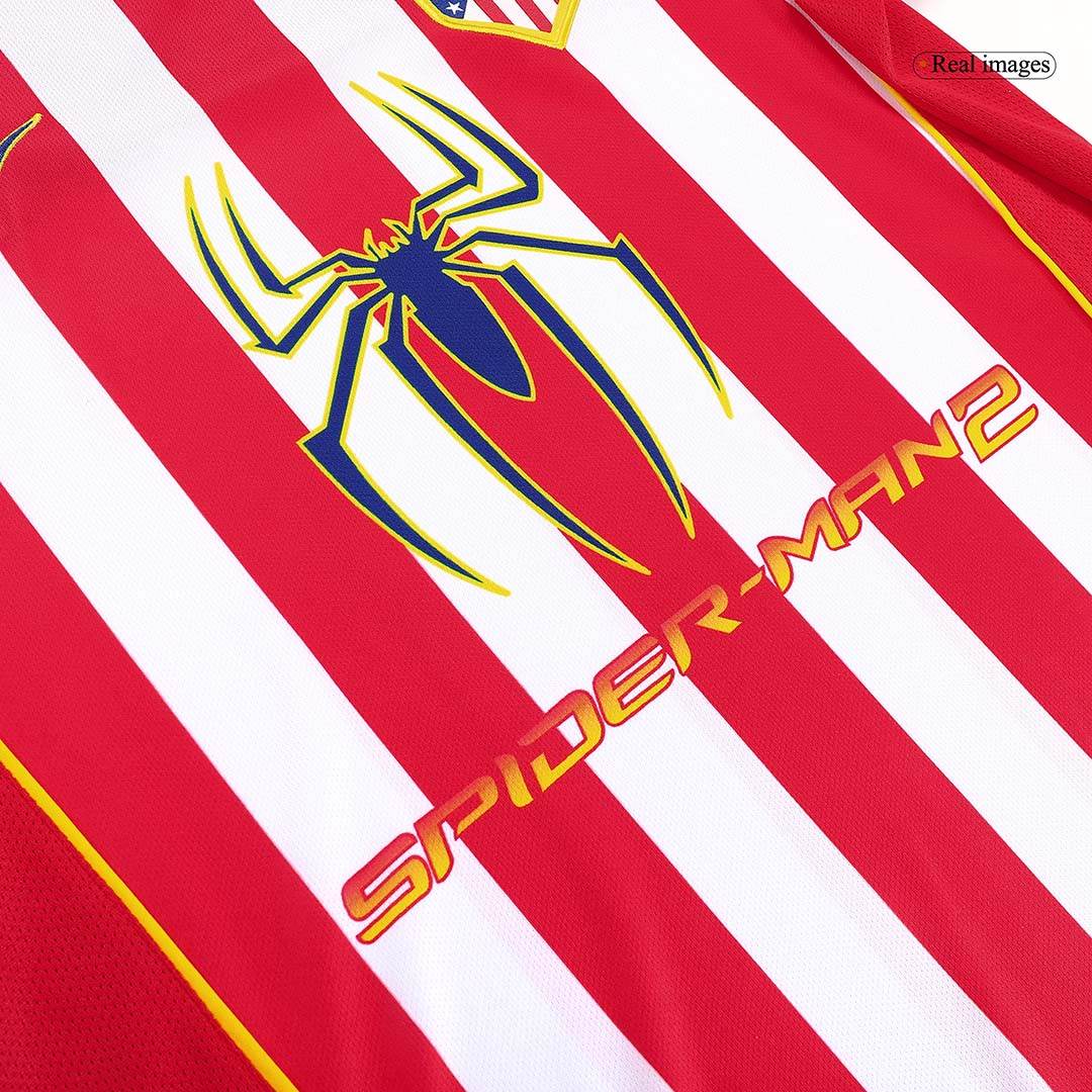 Męska koszulka piłkarska Atletico Madryt Home Retro 2004/05 - Topowe Koszulki Pilkarskie Sklep Internetowy