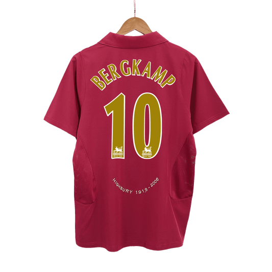 BERGKAMP #10 Męska retro domowa koszulka Arsenal 05/06 - Topowe Koszulki Pilkarskie Sklep Internetowy