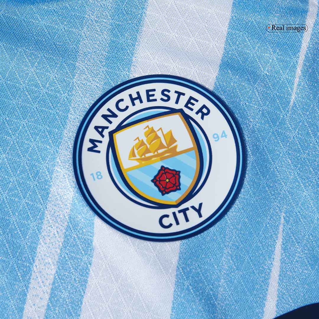 Męska Koszulka Domowa Manchester City REIJNDERS #4 Wersja Piłkarska 2025/26 - Slim Fit