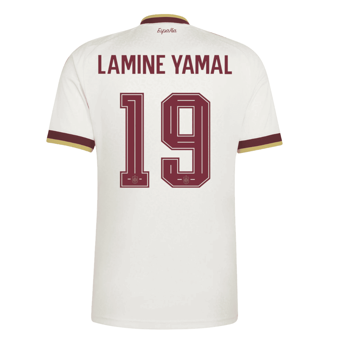 Męska koszulka Hiszpanii wyjazdowa LAMINE YAMAL #19 – Mundial 2026