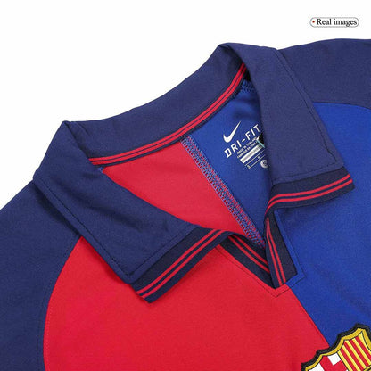 Koszulka Retro Domowa Barcelona RIVALDO #11 1999/00 - 100th Anniversary - Topowe Koszulki Pilkarskie Sklep Internetowy