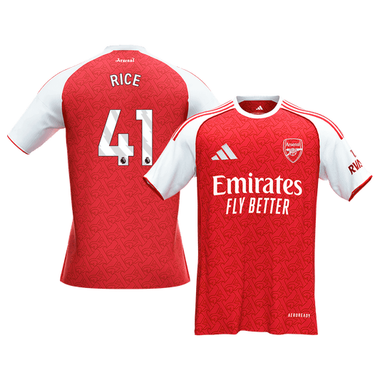 Męska Koszulka Domowa Arsenal RICE #41 2025/26 [PREMIUM]