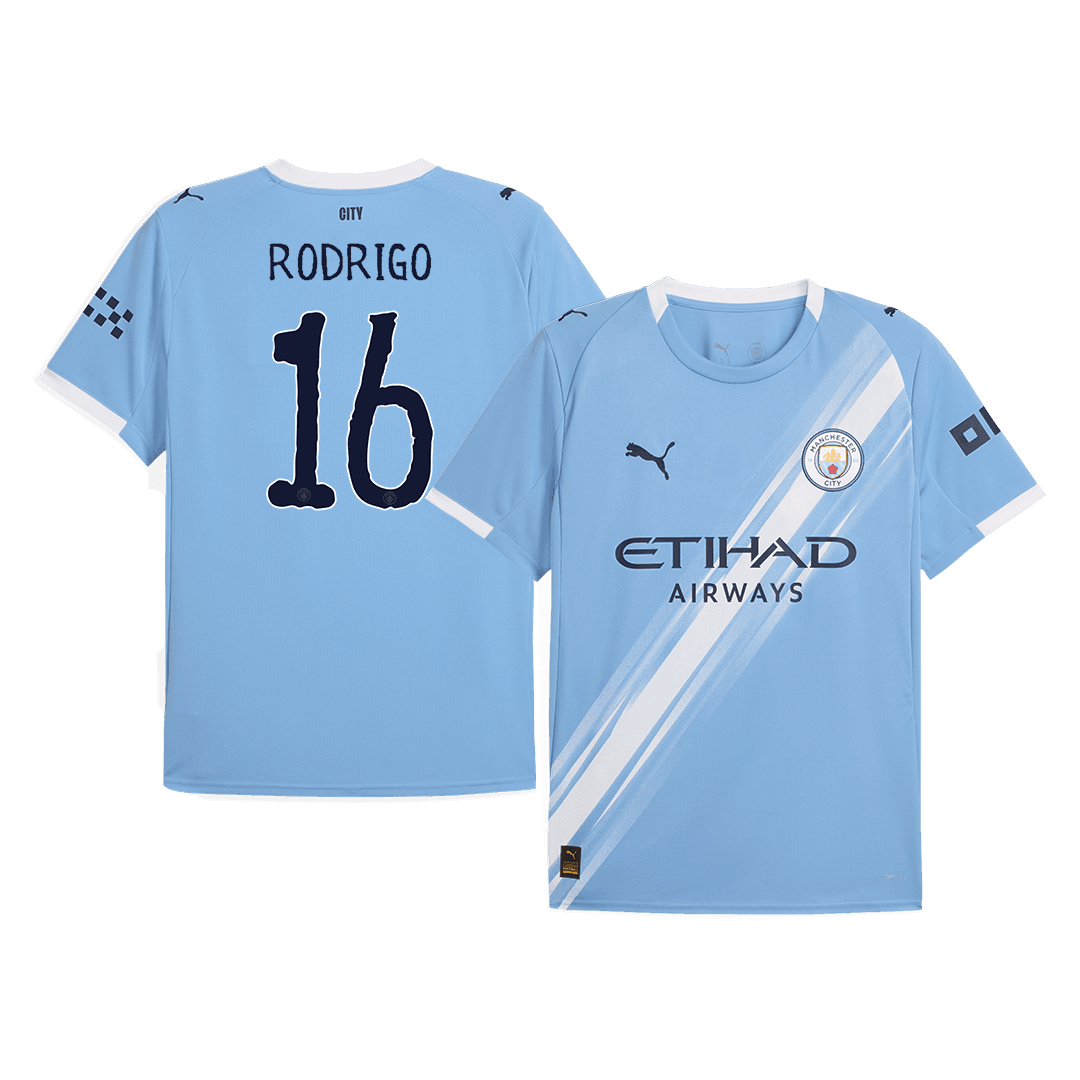 Męska Koszulka Domowa Manchester City RODRIGO #16 2025/26 - Club World Cup - Topowe Koszulki Pilkarskie Sklep Internetowy