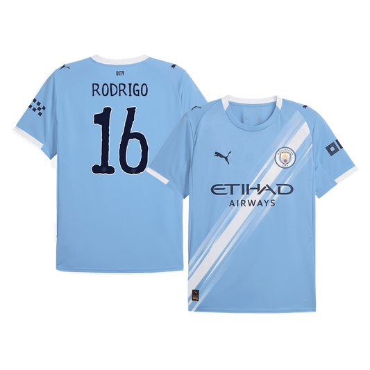 Męska Koszulka Domowa Manchester City RODRIGO #16 2025/26 - Club World Cup - Topowe Koszulki Pilkarskie Sklep Internetowy