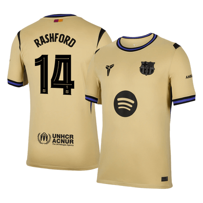 Męska Koszulka Wyjazdowa FC Barcelona  x Kobe Bryant RASHFORD #14 2025/26 - UCL