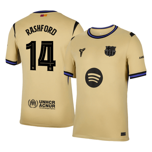 Męska Koszulka Wyjazdowa FC Barcelona  x Kobe Bryant RASHFORD #14 2025/26 - UCL