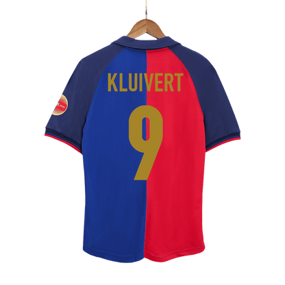 Koszulka Retro Domowa Barcelona KLUIVERT #9 1999/00 - 100th Anniversary - Topowe Koszulki Pilkarskie Sklep Internetowy