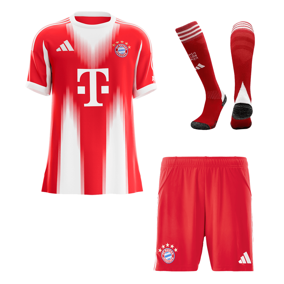 Męski Zestaw Domowa Bayern Munich (Koszulka + Spodenki + Skarpety) 2025/26 [PREMIUM]