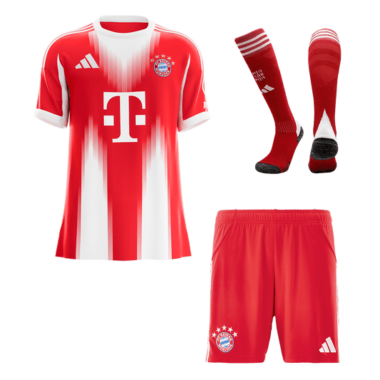 Męski Zestaw Domowa Bayern Munich (Koszulka + Spodenki + Skarpety) 2025/26 [PREMIUM]