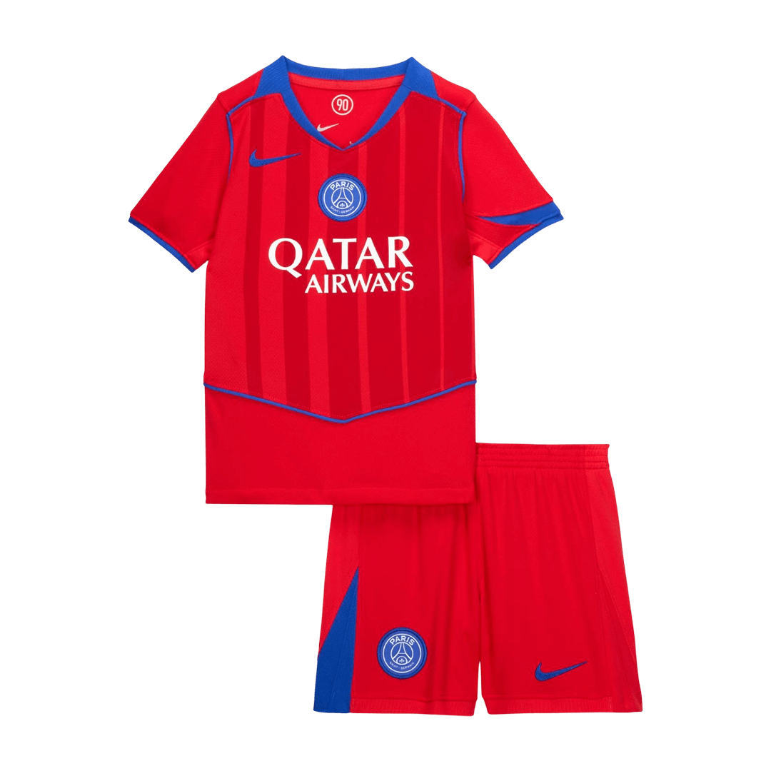 Dziecięcy Zestaw Trzecia Wyjazdowa PSG (Koszulka+Spodenki) 2025/26