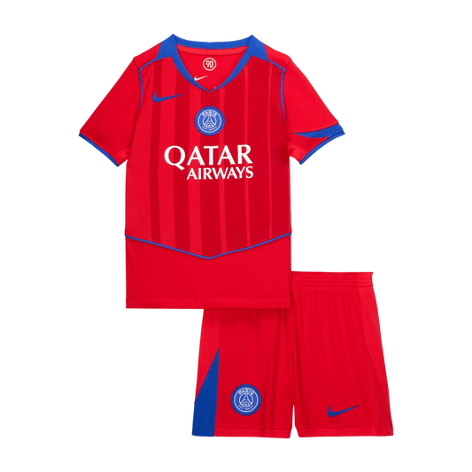 Dziecięcy Zestaw Trzecia Wyjazdowa PSG (Koszulka+Spodenki) 2025/26
