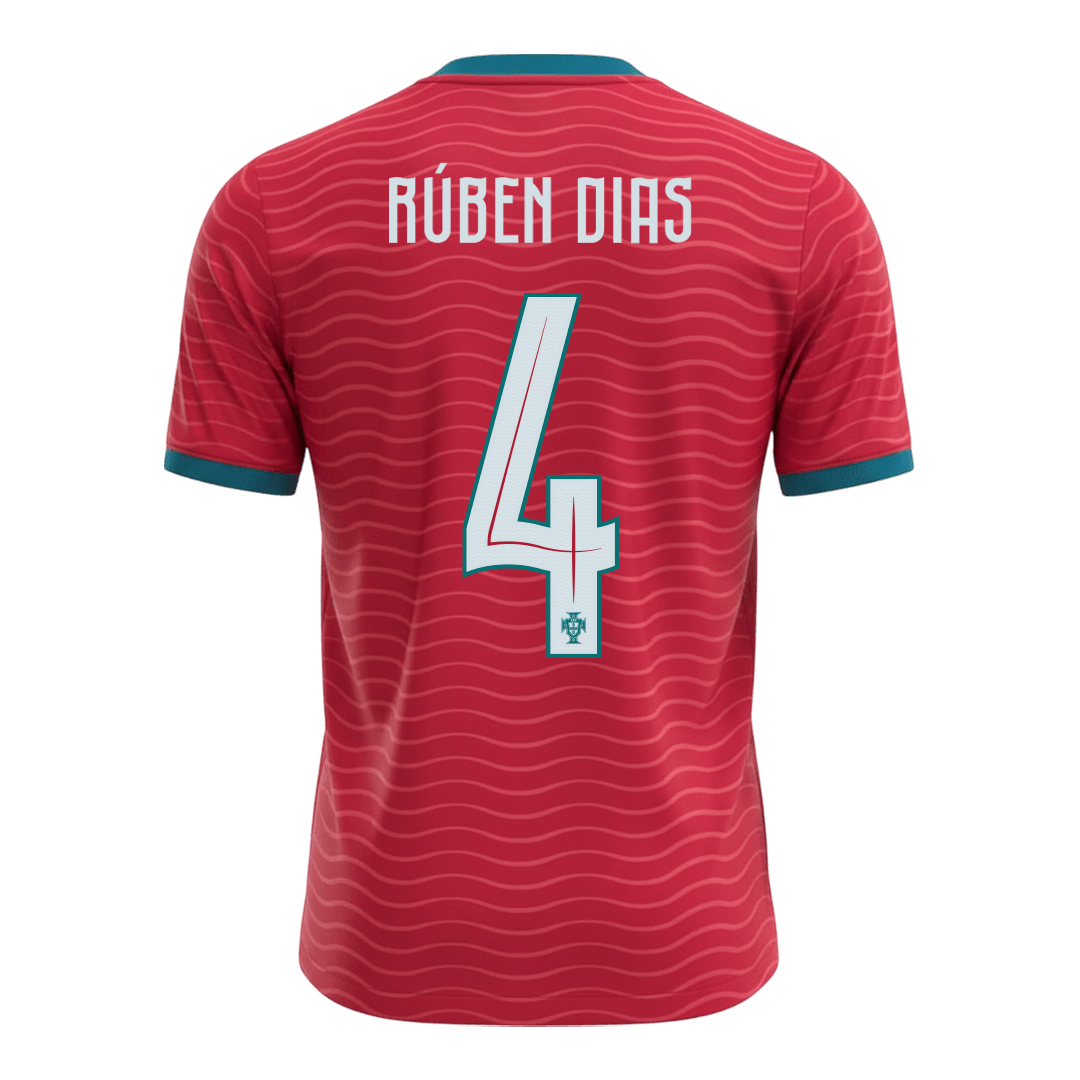 Męska koszulka Portugalii domowa RÚBEN DIAS #4 - Mundial 2026 [PREMIUM]