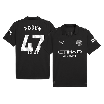Męska Koszulka Wyjazdowa Manchester City FODEN #47 2025/26 - Topowe Koszulki Pilkarskie Sklep Internetowy