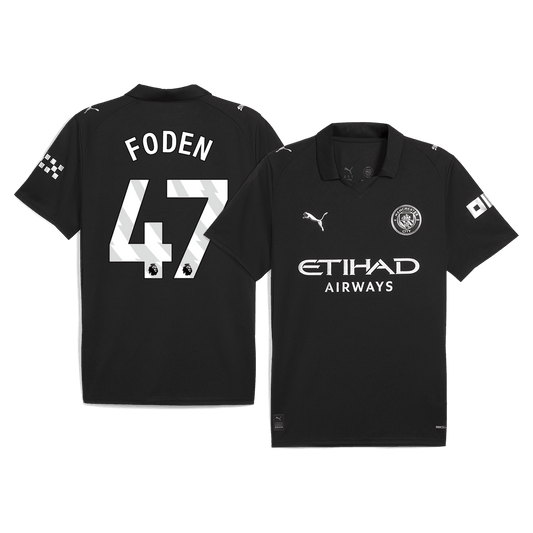 Męska Koszulka Wyjazdowa Manchester City FODEN #47 2025/26 - Topowe Koszulki Pilkarskie Sklep Internetowy