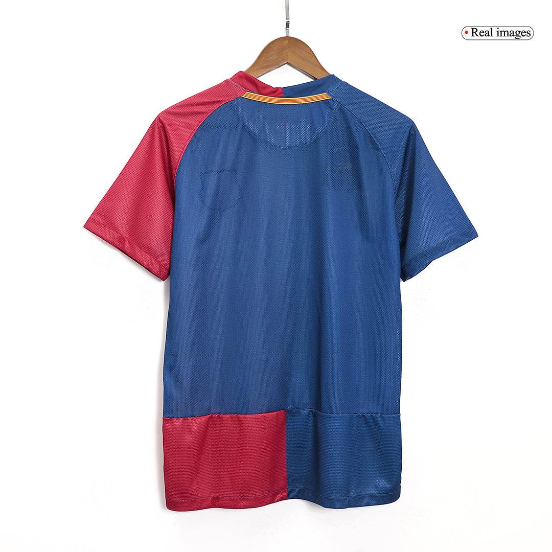 Męska retro koszulka piłkarska Barcelona domowa z sezonu 08/09 - UCL Final - Topowe Koszulki Pilkarskie Sklep Internetowy