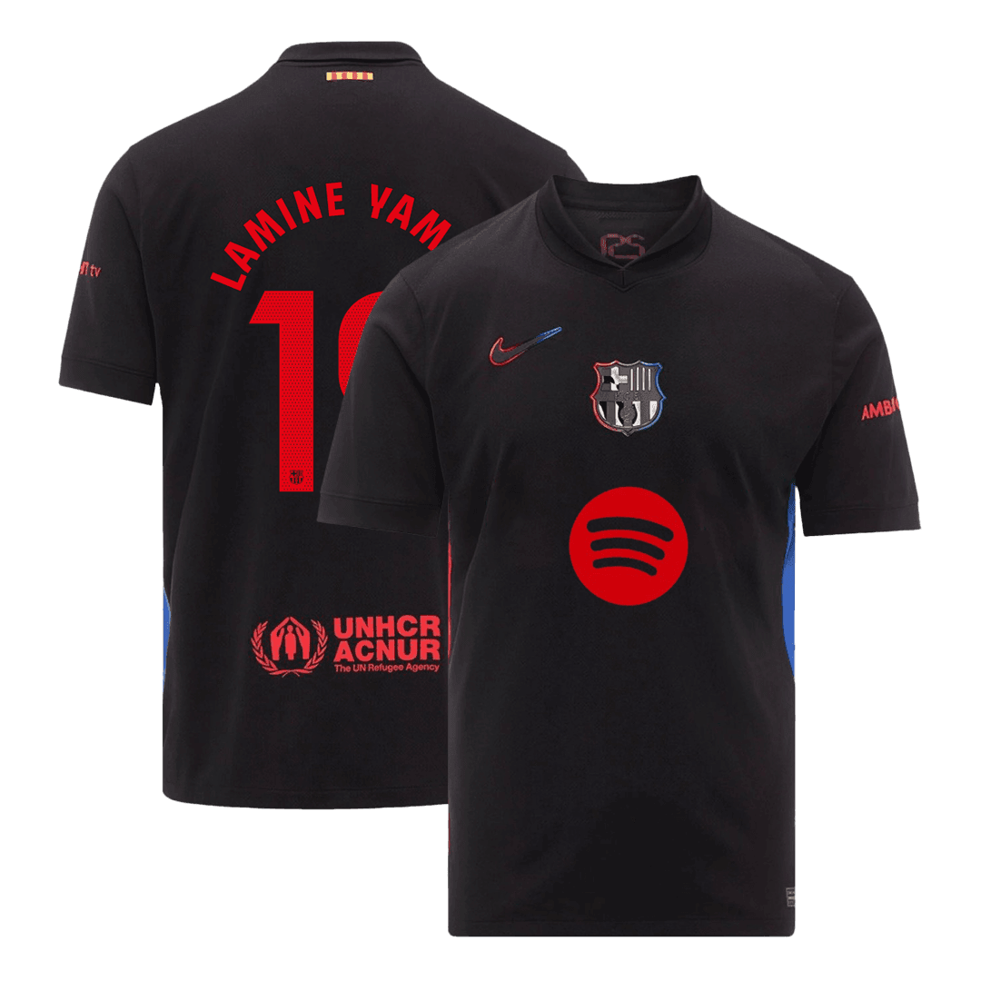 Koszulka Barcelona wyjazdowa 2024/25 LAMINE YAMAL #19 - Spotify Logo Without Text - Topowe Koszulki Pilkarskie Sklep Internetowy