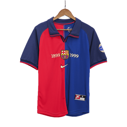 Koszulka Retro Domowa Barcelona GUARDIOLA #4 1999/00 - 100th Anniversary - Topowe Koszulki Pilkarskie Sklep Internetowy