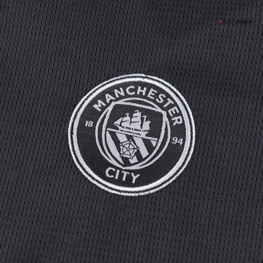 Dziecięcy Zestaw Wyjazdowa Manchester City (Koszulka + Spodenki + Skarpety) 2025/26