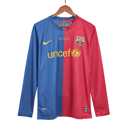 Koszulka Retro Domowa Barcelona XAVI #6 Długi Rękaw 2008/09 - UCL Final - Topowe Koszulki Pilkarskie Sklep Internetowy