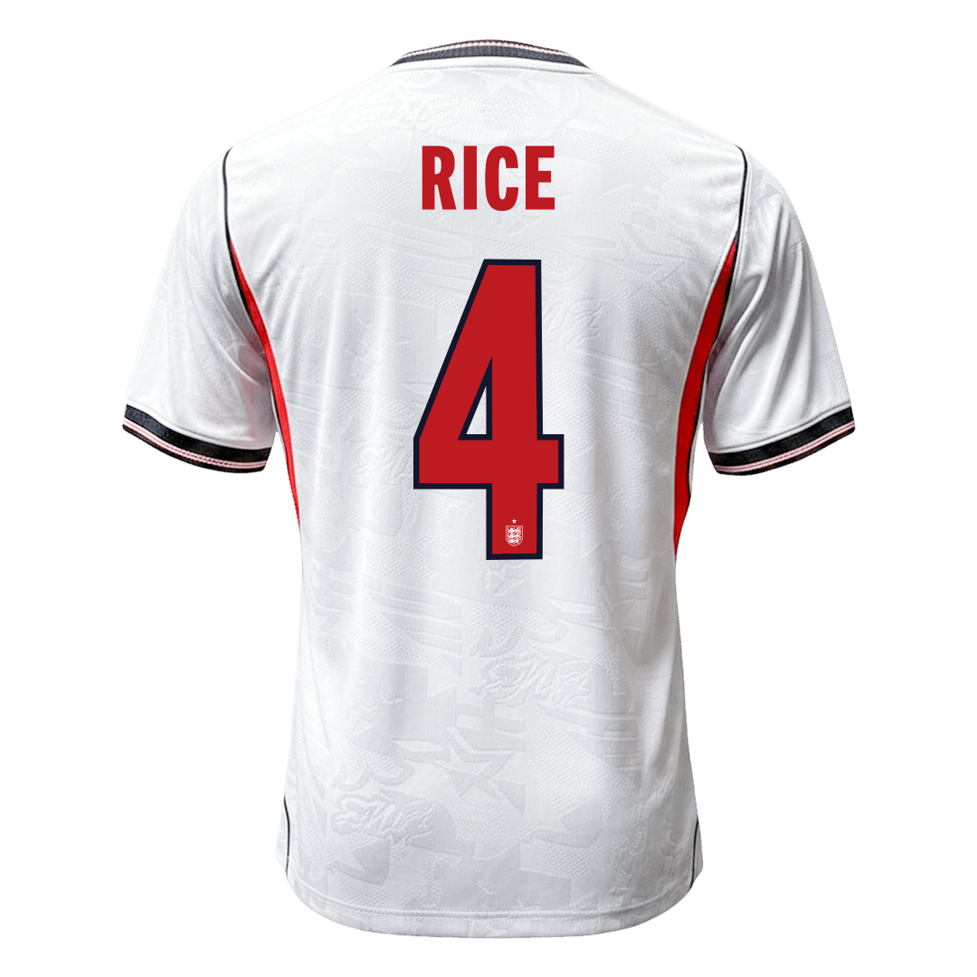 Męska koszulka Anglii domowa RICE #4 wersja zawodnicza – Mundial 2026