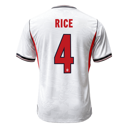 Męska koszulka Anglii domowa RICE #4 wersja zawodnicza – Mundial 2026