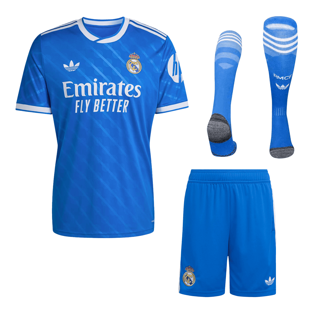 Męski Zestaw Trzecia Wyjazdowa Real Madrid (Koszulka + Spodenki + Skarpety) 2025/26