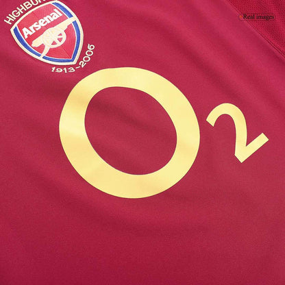 BERGKAMP #10 Męska retro domowa koszulka Arsenal 05/06 - Topowe Koszulki Pilkarskie Sklep Internetowy