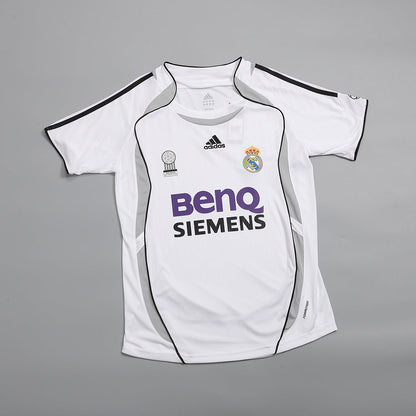 Męska Koszulka Retro Domowa Real Madrid 2006/07