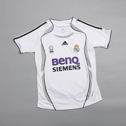 Męska Koszulka Retro Domowa Real Madrid RAUL #7 2006/07 - Topowe Koszulki Pilkarskie Sklep Internetowy