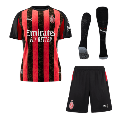 Męski Zestaw Domowa AC Milan (Koszulka + Spodenki + Skarpety) 2025/26 [PREMIUM]