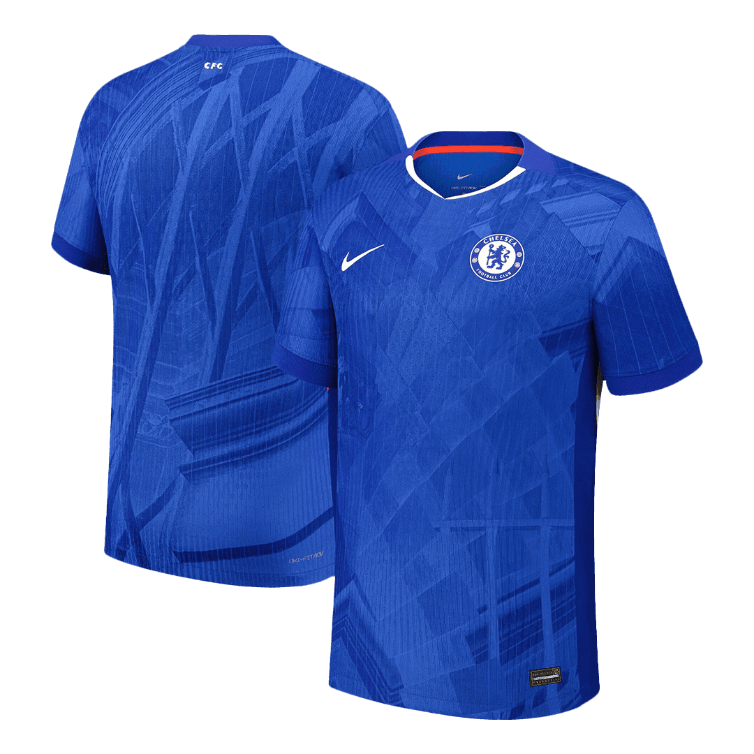 Męska Koszulka Domowa Chelsea Wersja Piłkarska 2025/26 - Slim Fit - Topowe Koszulki Pilkarskie Sklep Internetowy