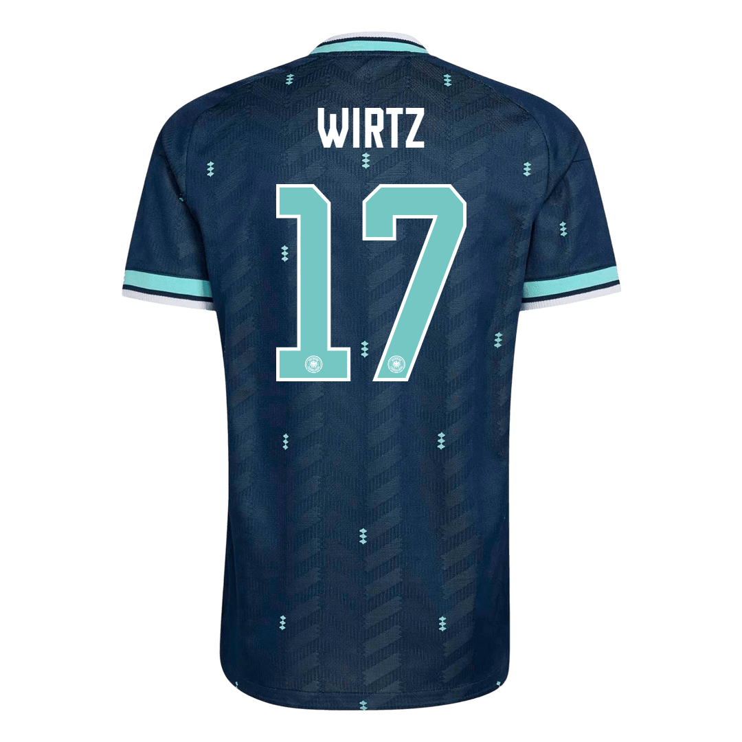 Męska koszulka Niemiec wyjazdowa WIRTZ #17 wersja zawodnicza – Mundial 2026