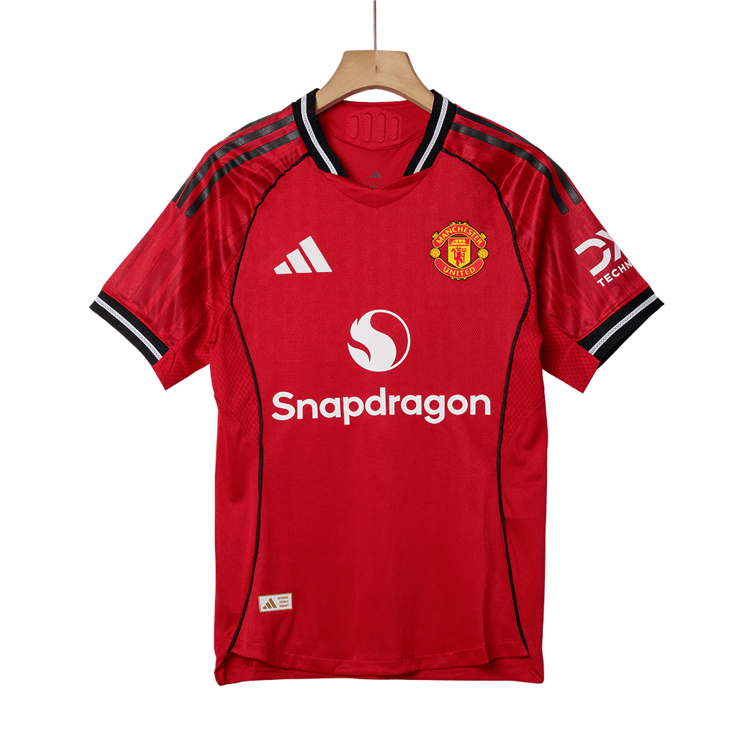 Męska Koszulka Domowa Manchester United ŠEŠKO #30 Wersja Piłkarska 2025/26 - Slim Fit