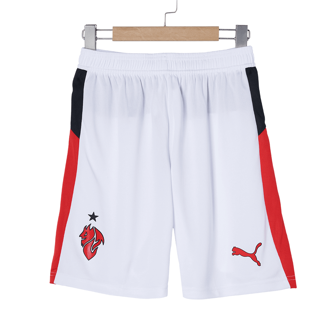 Męski Zestaw Wyjazdowa AC Milan (Koszulka + Spodenki + Skarpety) 2025/26