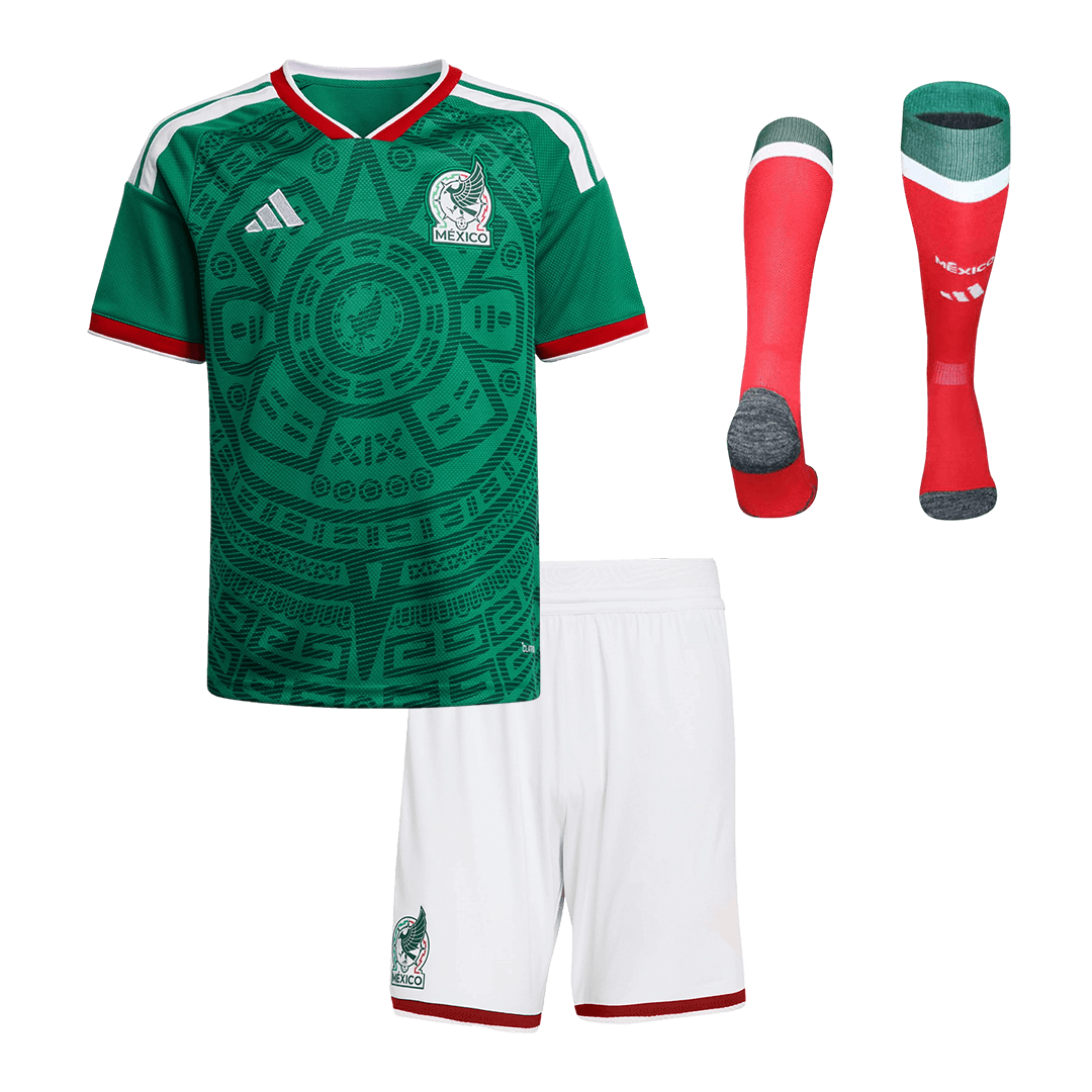 Dziecięcy Zestaw Domowa Mexico (Koszulka + Spodenki + Skarpety) 2025/26