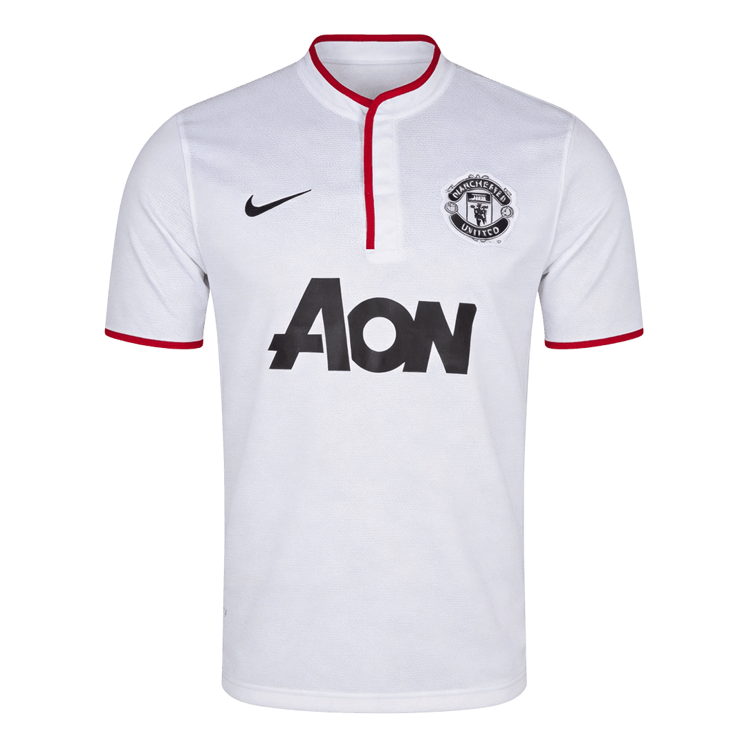 Męska Koszulka Retro Wyjazdowa Manchester United 2013/14